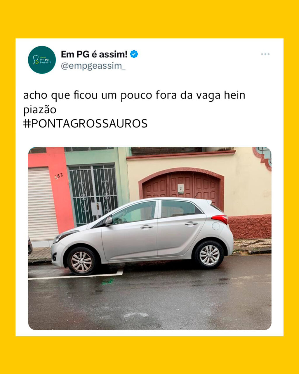 Será que ficou fora da vaga?