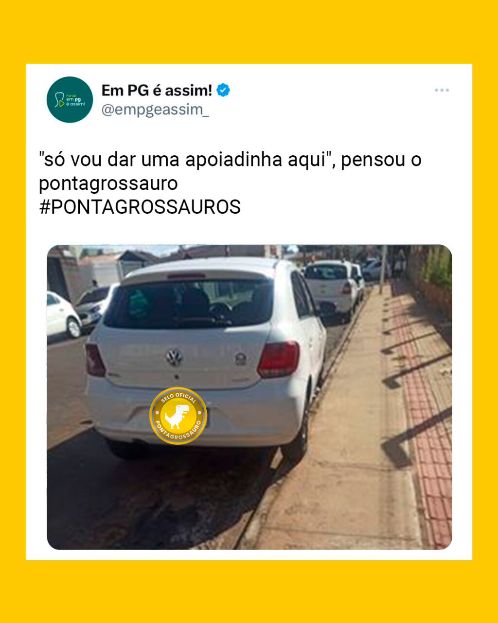 Só uma apoiadinha!