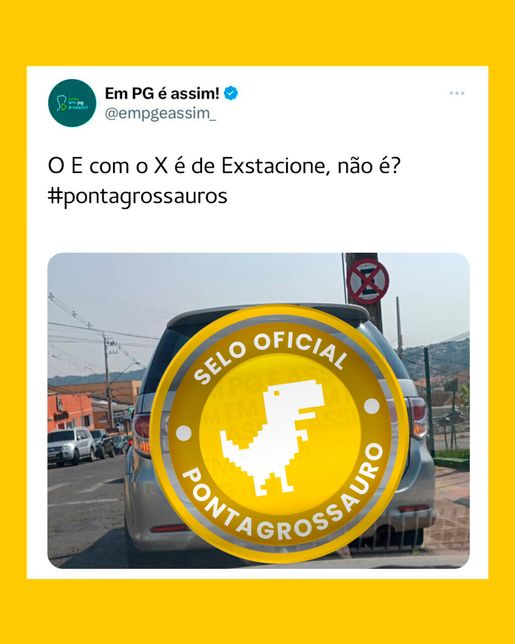 O E com o X é de Exstacione, não é?