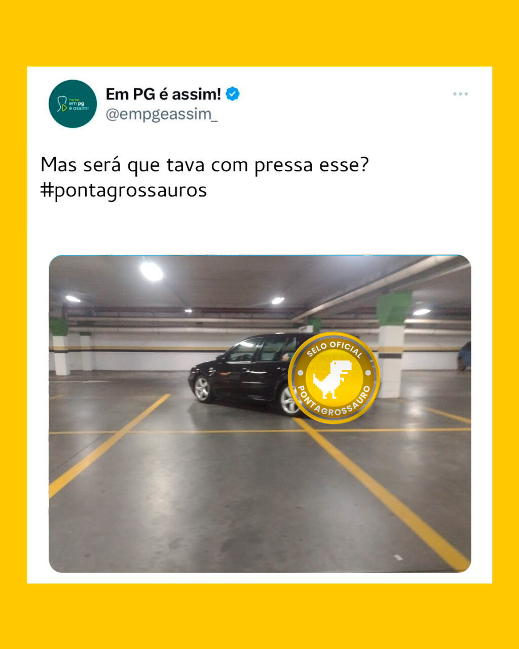 Mas será que tava com pressa esse?