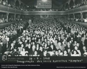 Inauguração do aparelho Simplex no antigo Cine Renascença