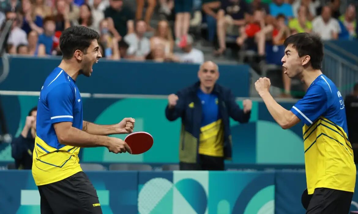 Brasil avança às quartas do tênis de mesa por equipes masculinas em Paris