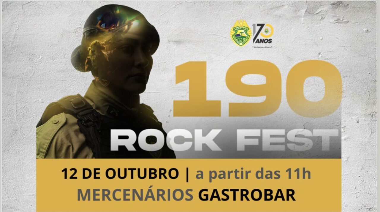 190 Rock Fest acontece dia 12 de outubro no Mercenários Gastrobar