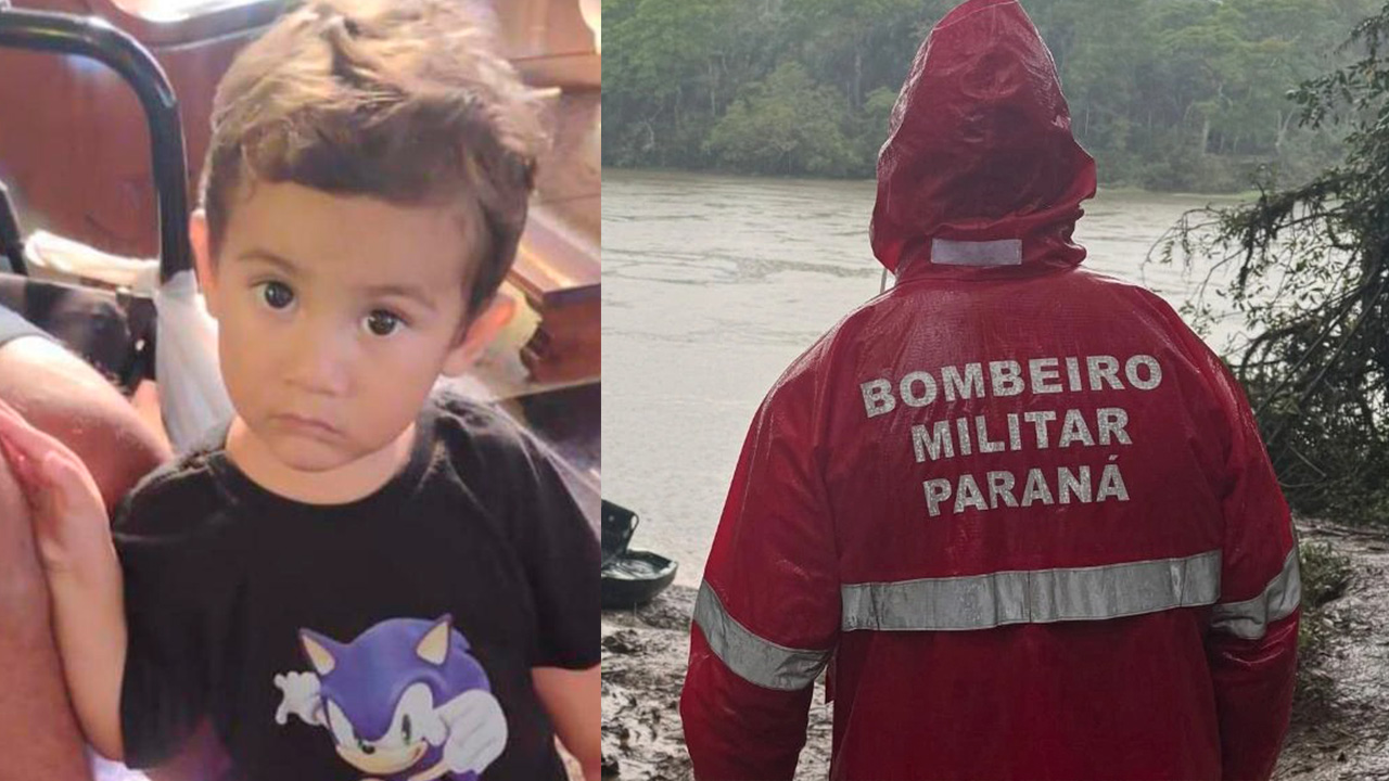 Corpo de criança achado no Rio Tibagi pode ser Arthur, 2 anos