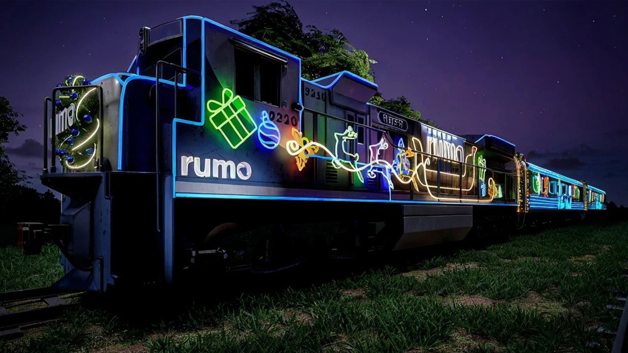 Maria Fumaça de Natal da Rumo chega a Ponta Grossa em dezembro