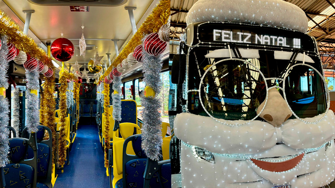 Ônibus de Natal da VCG começa a circular em Ponta Grossa no dia 21