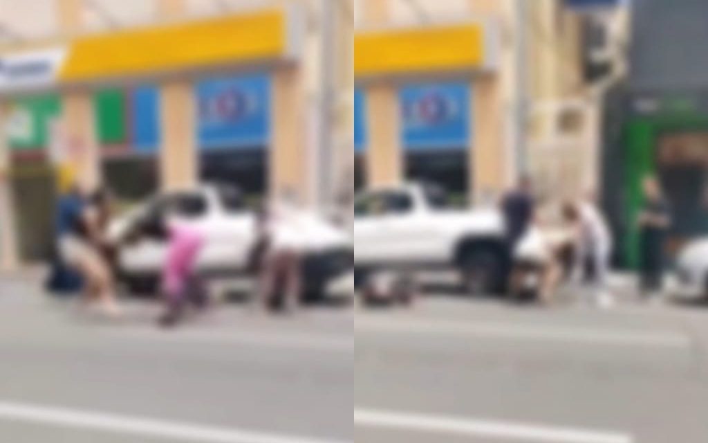 Briga com socos e puxões de cabelo entre mulheres chama atenção no Centro de Ponta Grossa