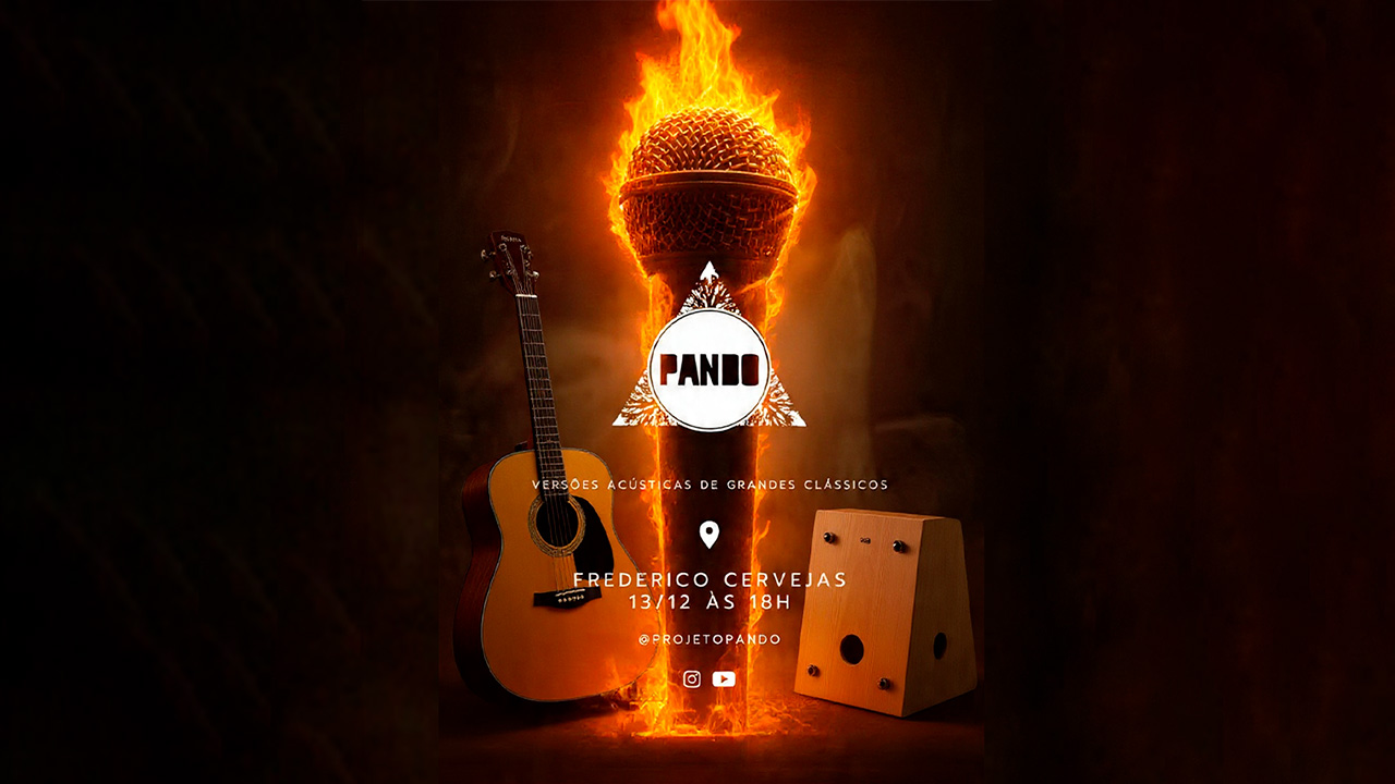 Projeto Pando faz show Acústico no Frederico Cervejas neste sábado (13)