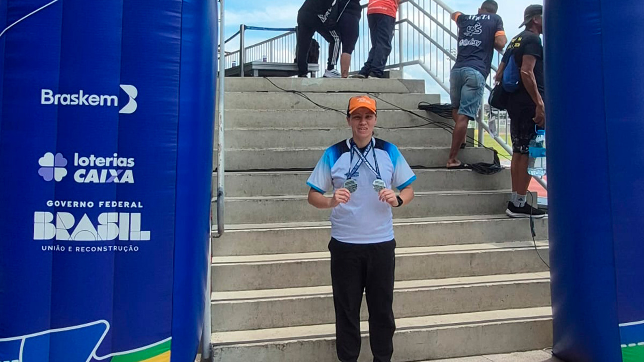 Paratleta ponta-grossense é vice-campeã na maior competição de atletismo paralímpico do Brasil