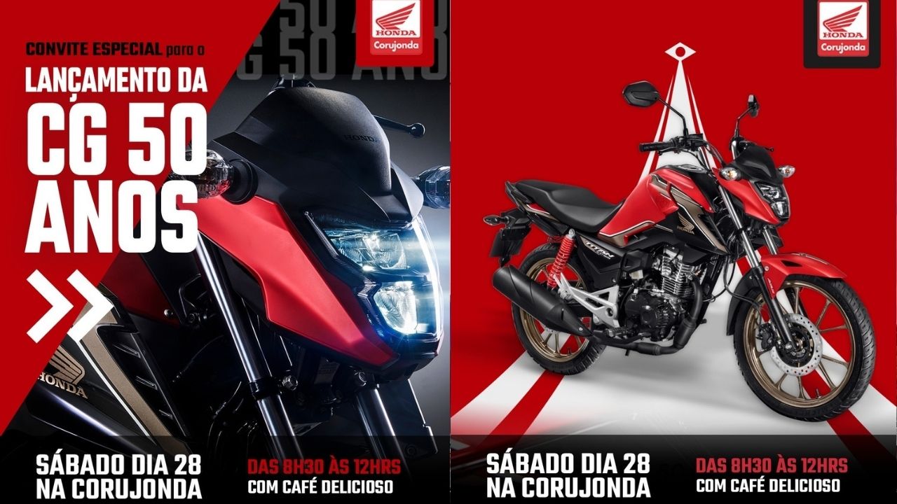 Honda CG 50 Anos será lançada na Corujonda neste sábado (28) em Ponta ...