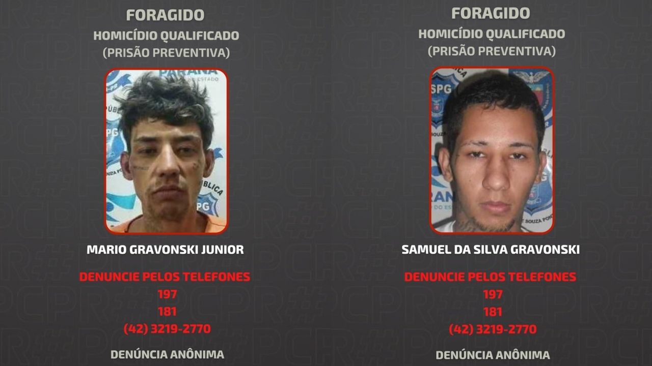 Caso Susana: irmãos foragidos se entregam à polícia em Ponta Grossa