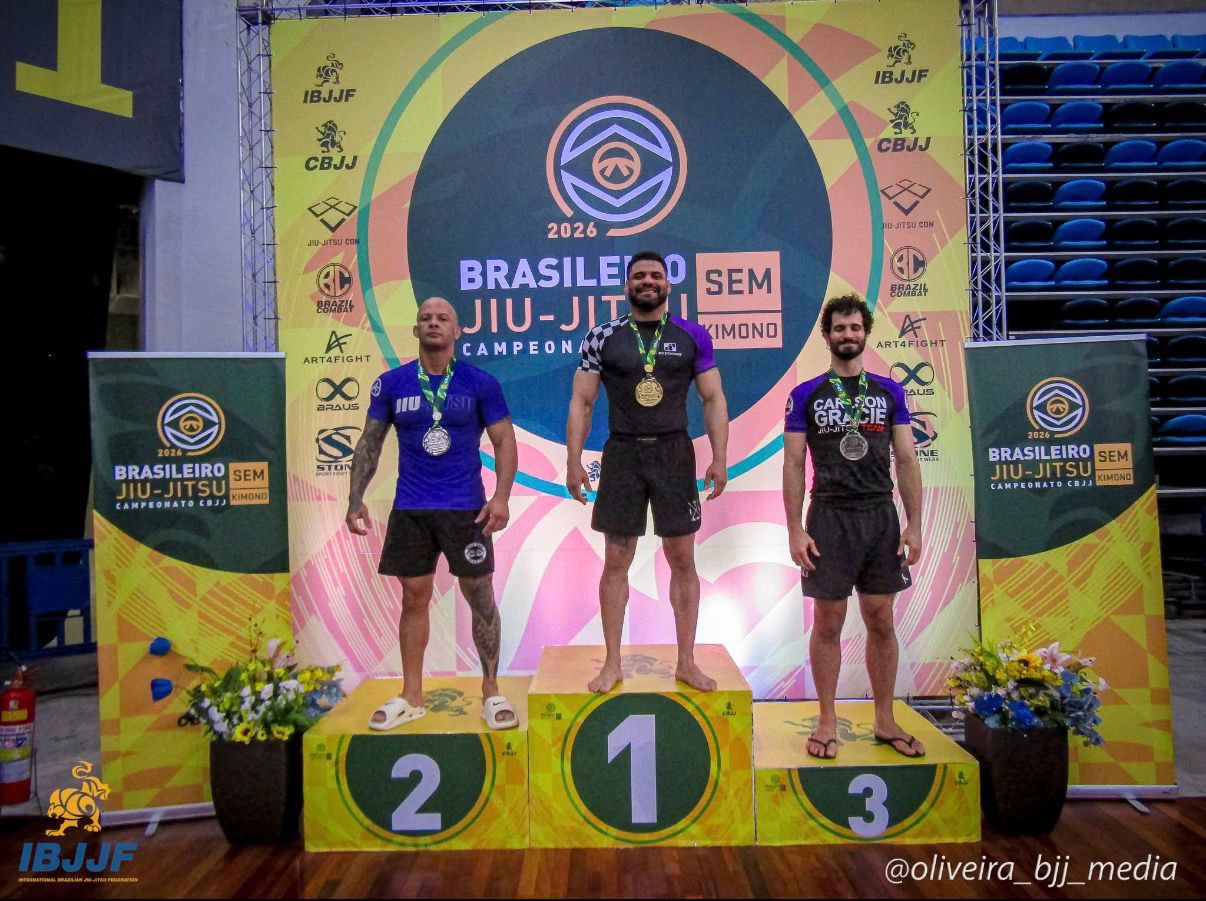Atleta conquista Bicampeonato Brasileiro de Jiu-Jitsu e leva o nome de Ponta Grossa ao pódio nacional