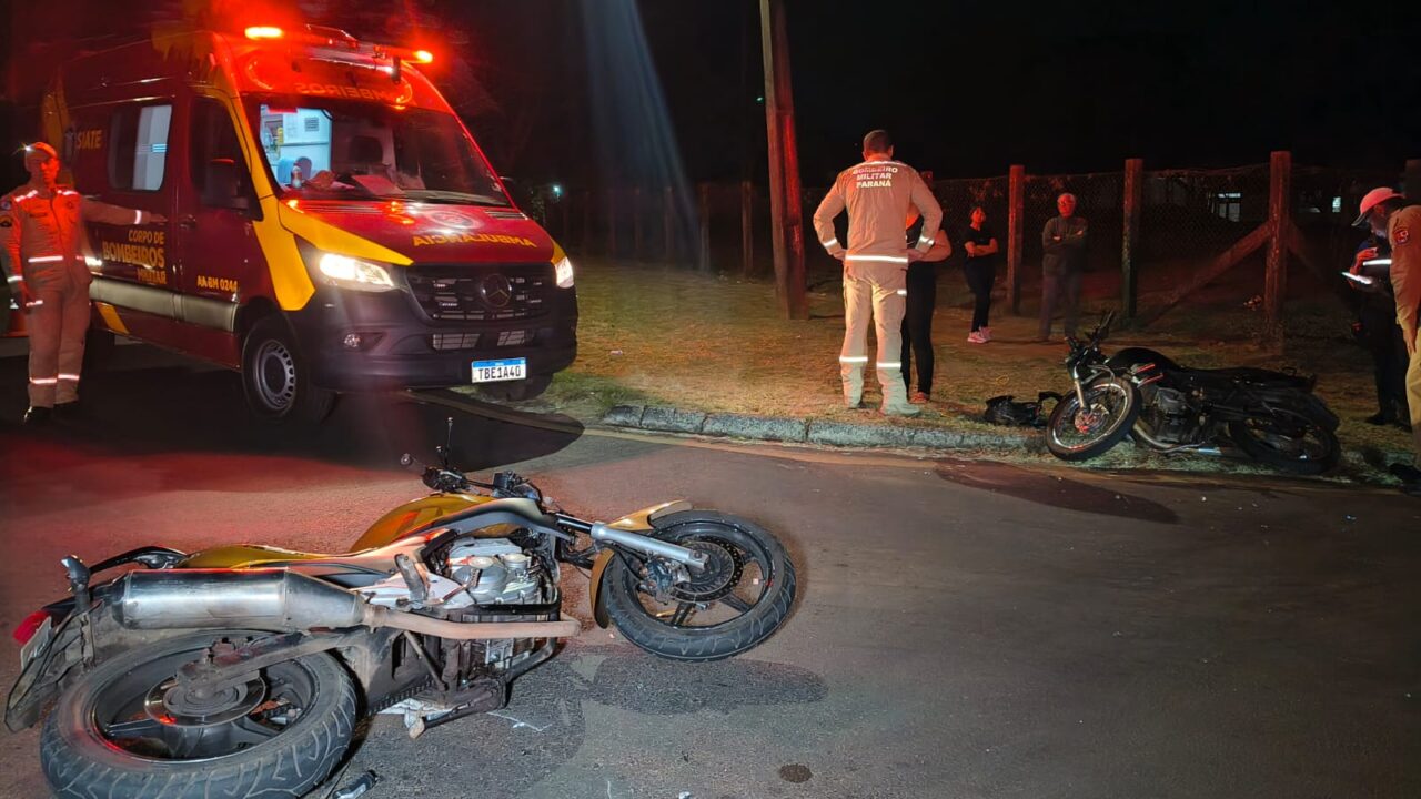 Colisão entre motocicletas deixa dois feridos em Uvaranas