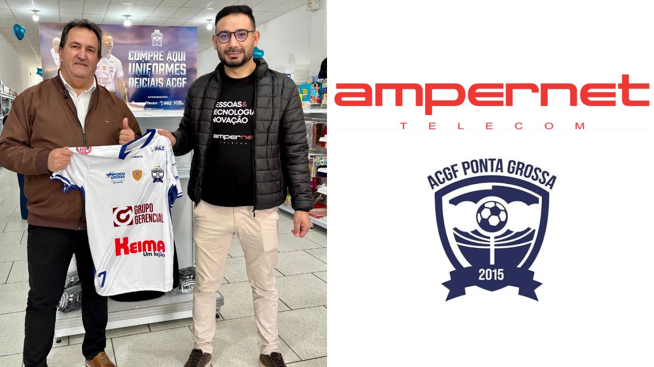 Ampernet fortalece apoio ao futsal de Ponta Grossa como Patrocinadora Ouro da ACGF
