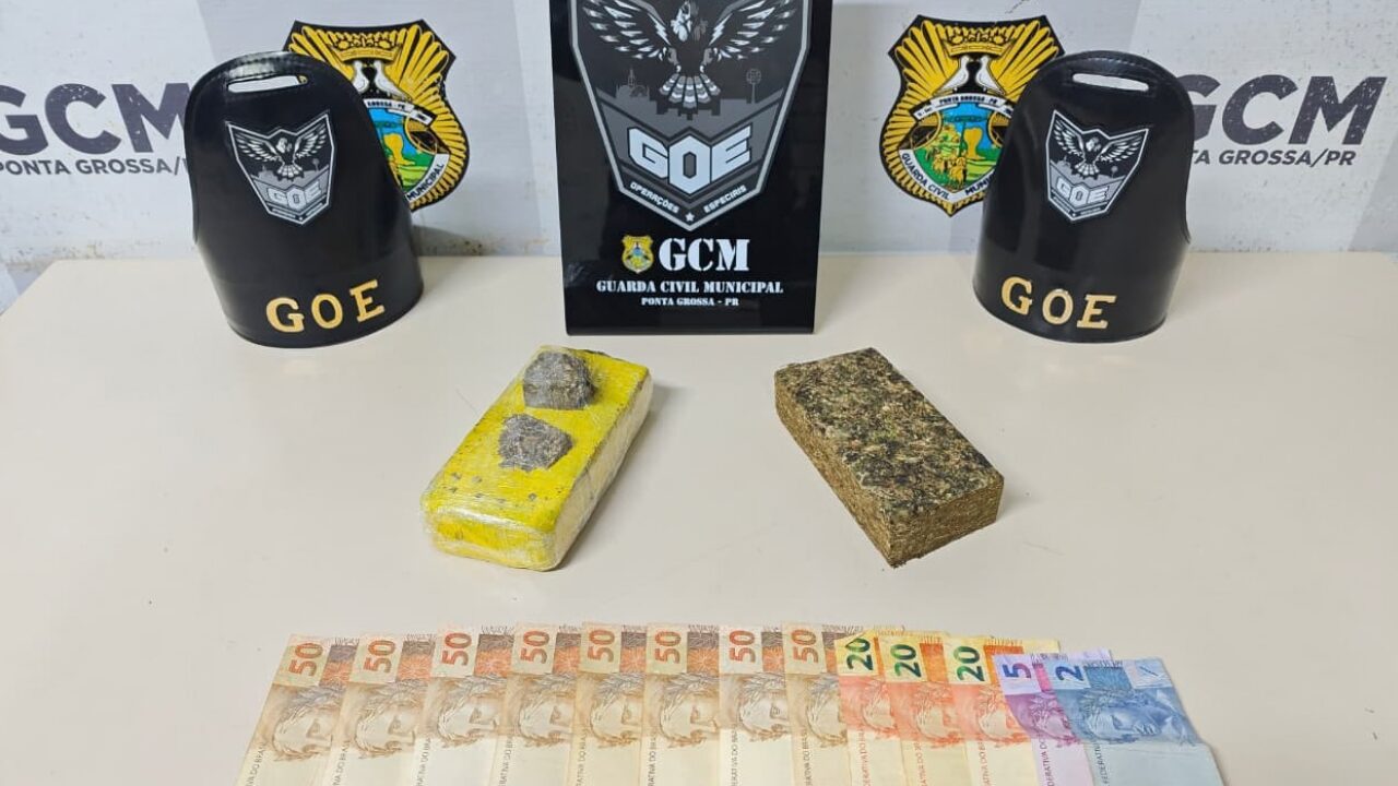 Homem é preso com cerca de 1 kg de maconha no bairro Ronda, em Ponta Grossa