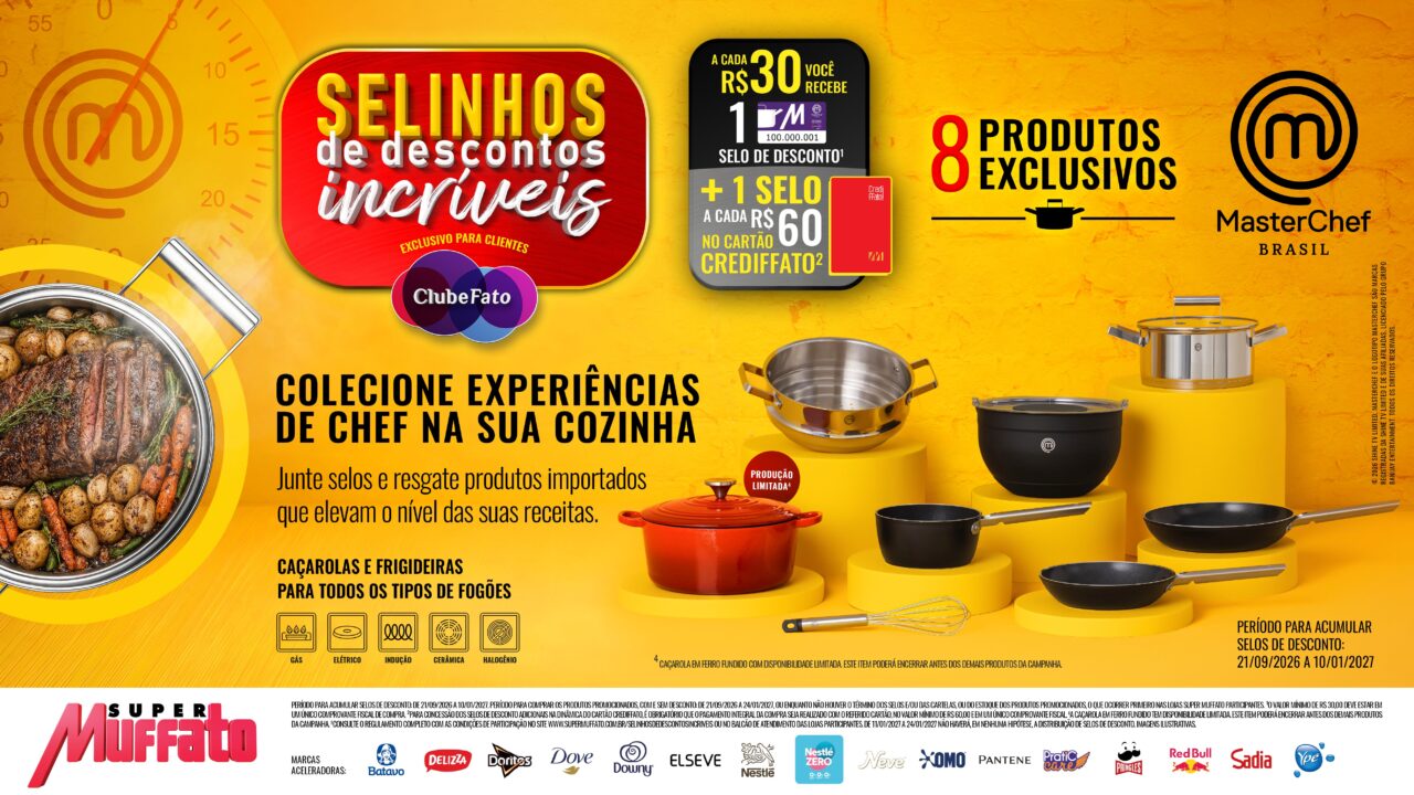 Experiência MasterChef: Super Muffato amplia coleção exclusiva em nova campanha de selos promocionais