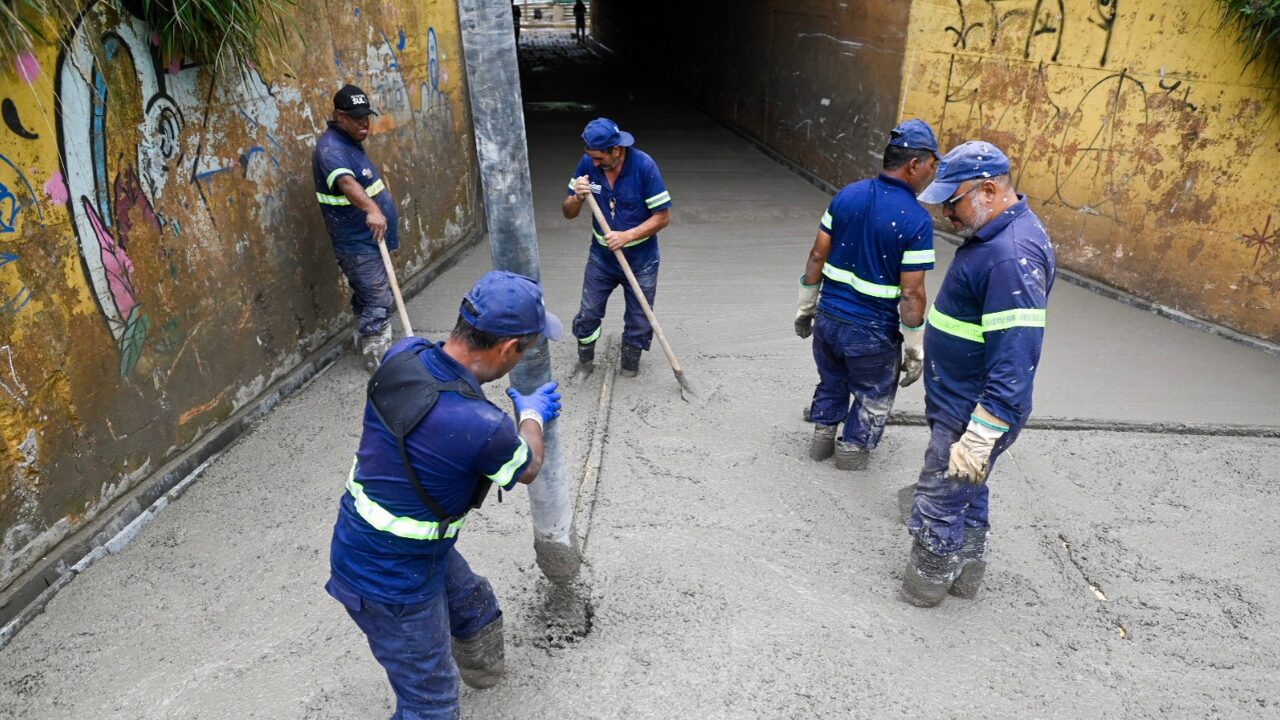 Túnel do San Martin terá bloqueios nesta quinta e sexta-feira para limpeza e pintura